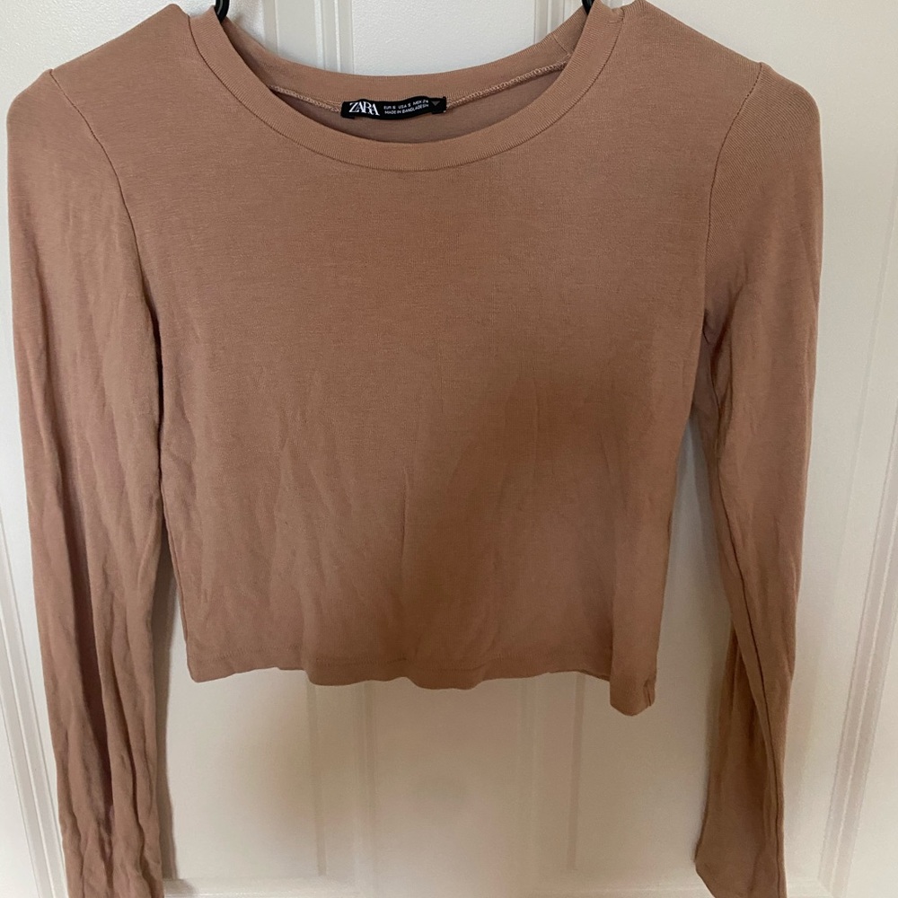 Zara crop long sleeve
